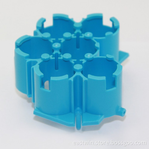 blue plastic battery box